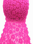 Encaje stretch fucsia