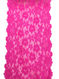 Encaje stretch fucsia